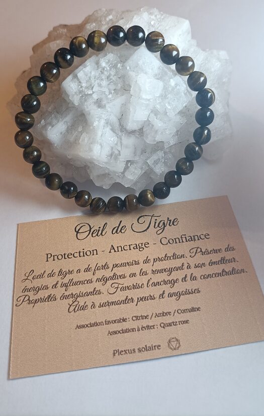 Bracelet Oeil de tigre 6mm