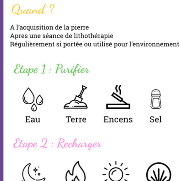 Comment purifier et recharger ses pierres ?
